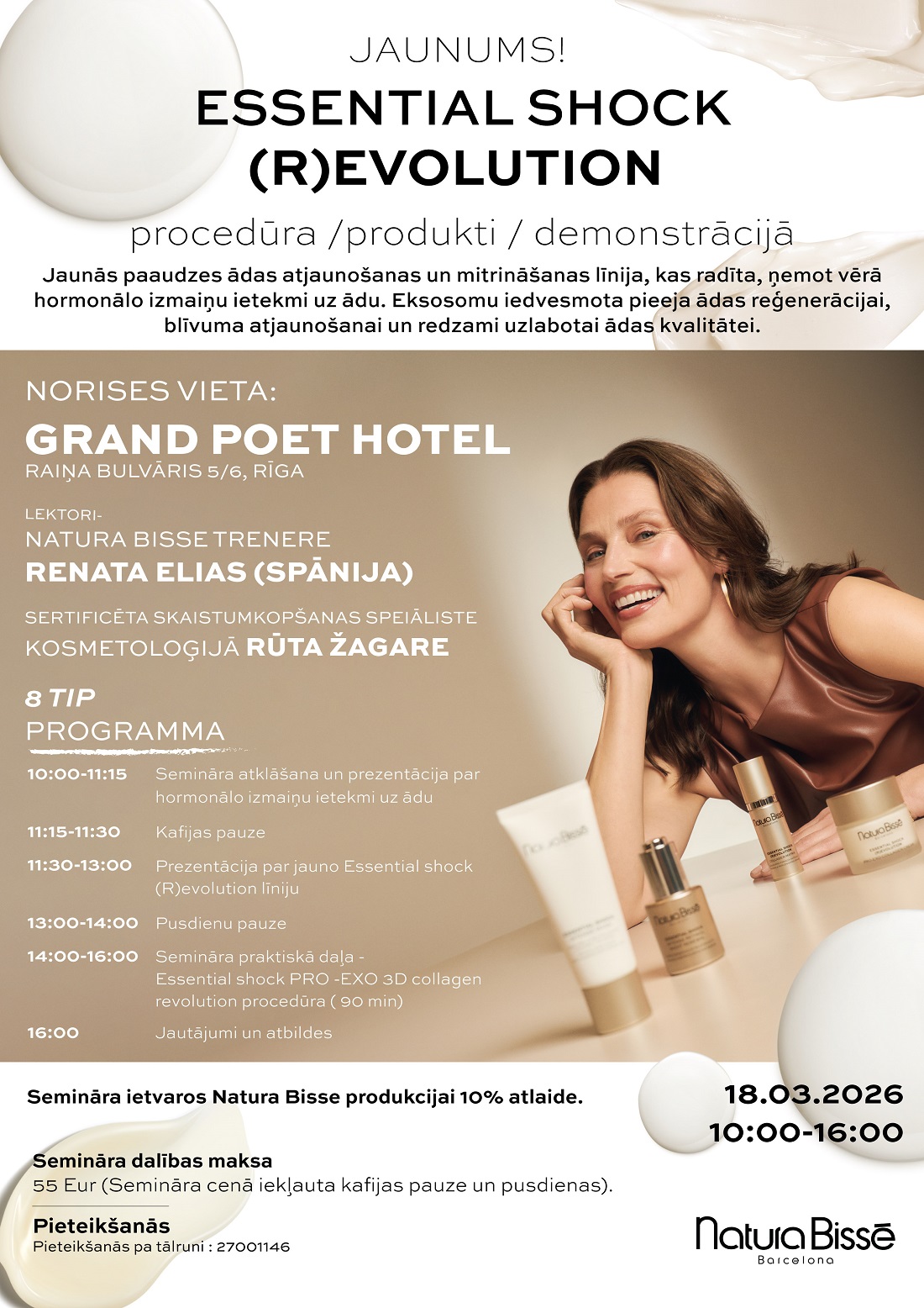 18 03 2026 seminars natura bisse essential shock revolution LIELAIS SEMINARS