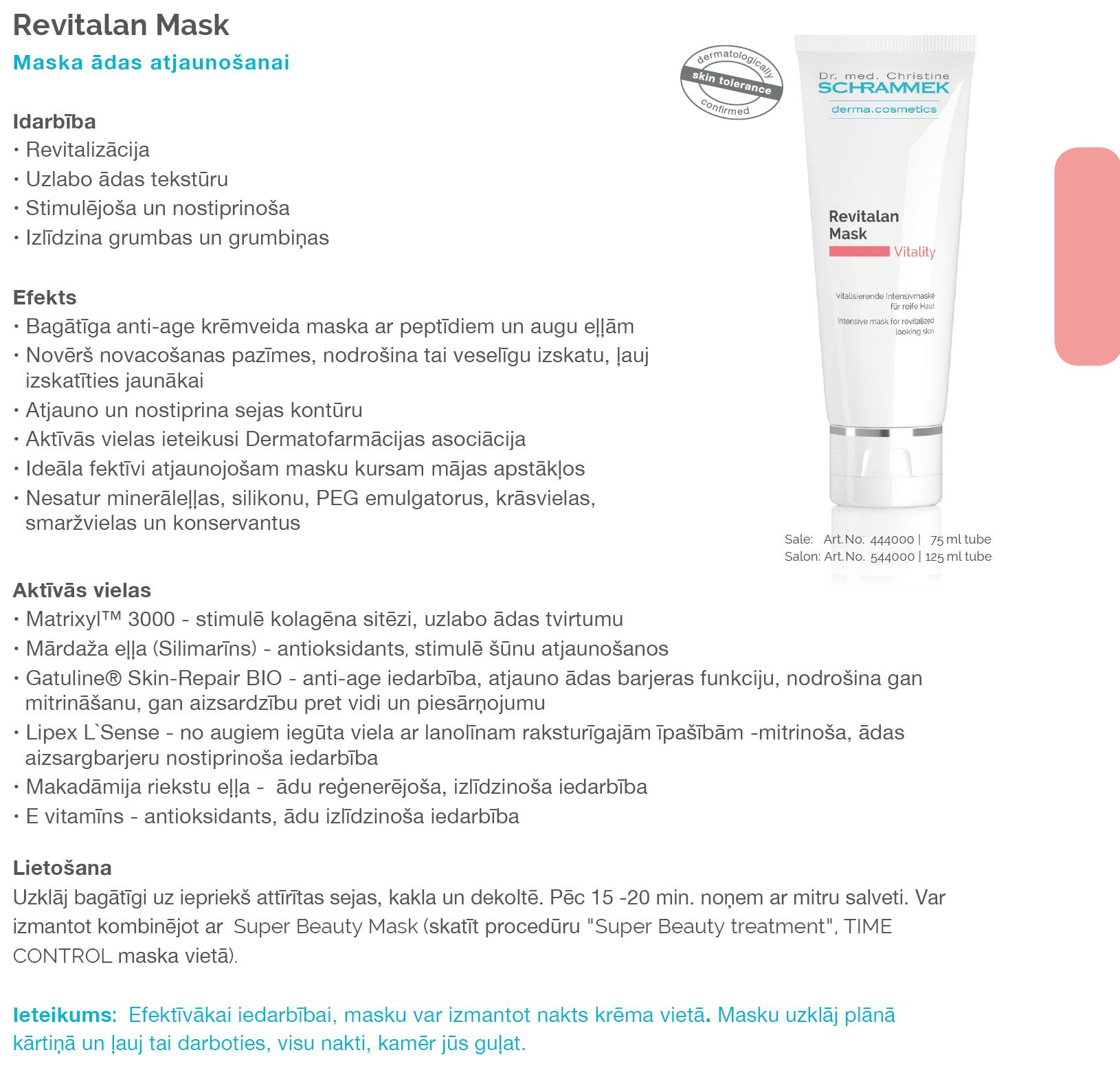 Revitalan mask makets