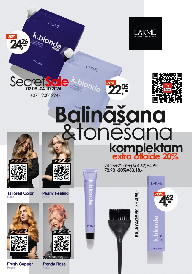 lakme blonde septembris