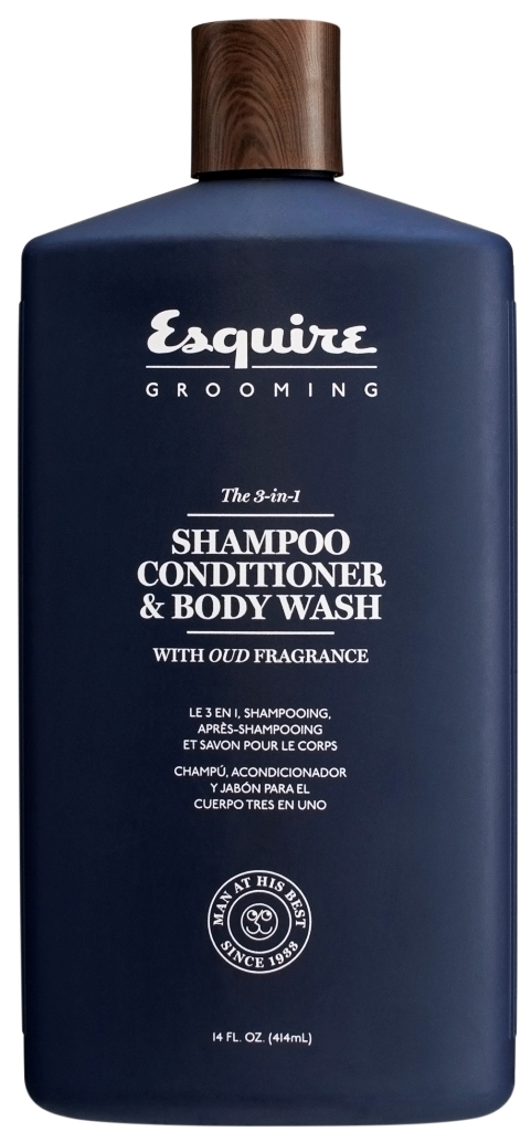 Esquire Grooming 3in1 Shampoo Conditioner Body Wash 14oz
