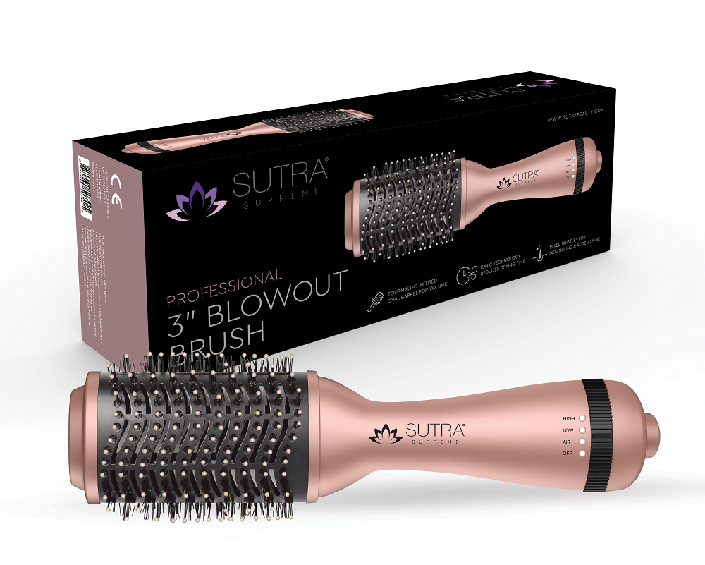 Professional Blowout Brush Rose Gold With Box 2