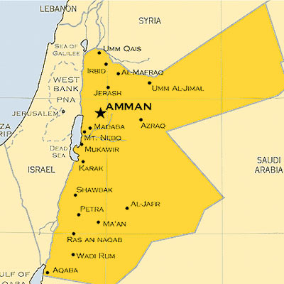 iordania map