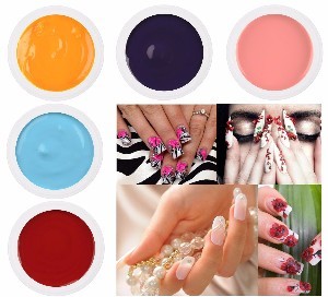 Krāsaino gēlu kolekcija, vairāk kā 180 krāsas piedāvājumā. Ražots Vācijā.